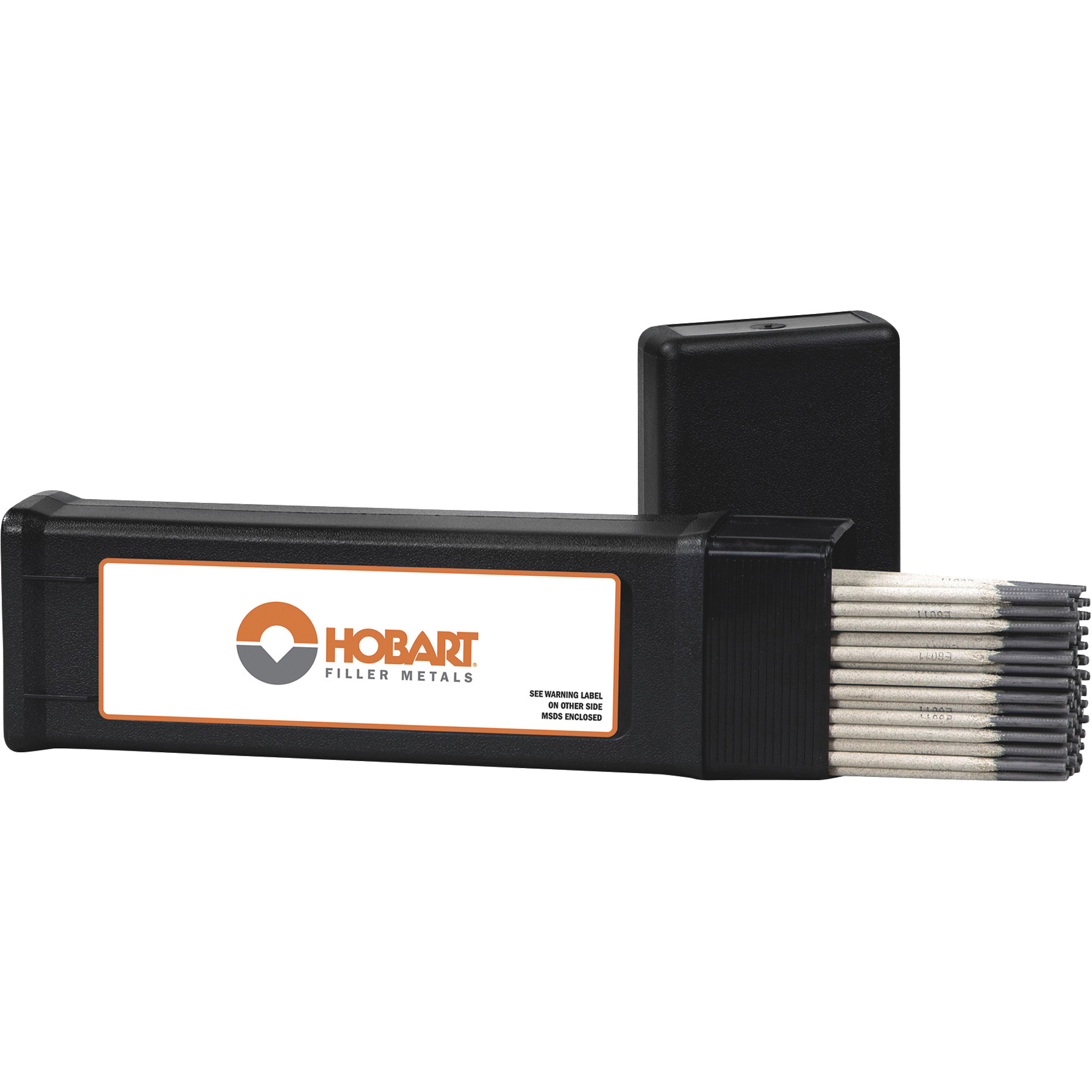 Hobart Filler Metals Stick Welding Electrodes, 6011, 1/8in. x 14in.L, 5-Lb. Container, Model# 770459